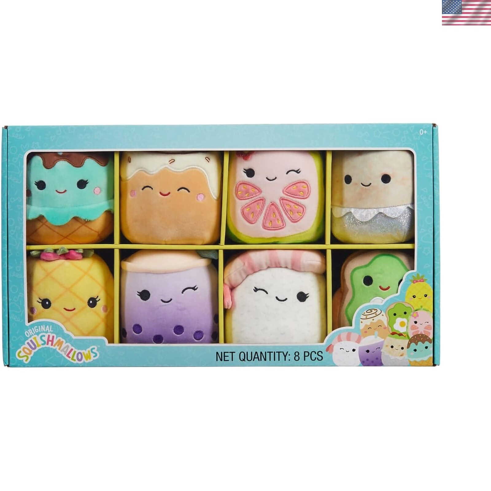 Official Kellytoy Box Set of 8 5 inch Food Chanel, Maya, Keina, Poplina, Sinc...