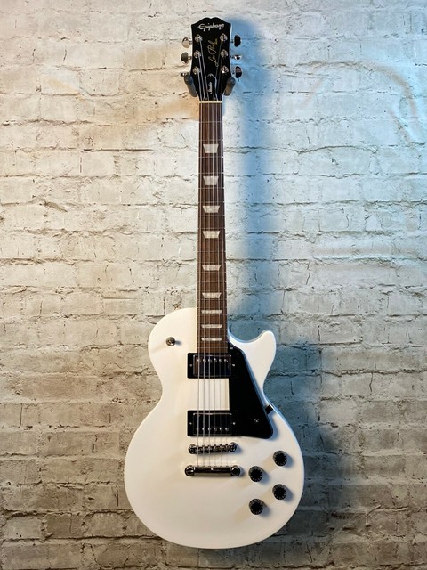 Epiphone Enctawgh1 Les Paul Custom Pro Alpine White Electric Guitar For Sale Online Ebay