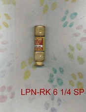 BUSSMAN LPN-RK 6 1/4SP LPNRK 6 1/4 FUSE 6 1/4 AMP 250 V0LT