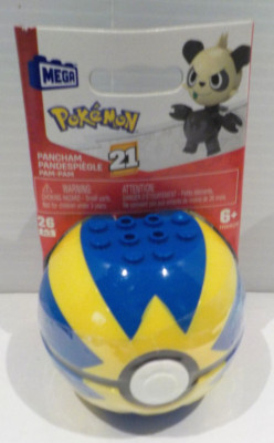 MEGA Pokémon Construction Toy Pancham Ball 21Pcs. for Kids Ages 6+ New