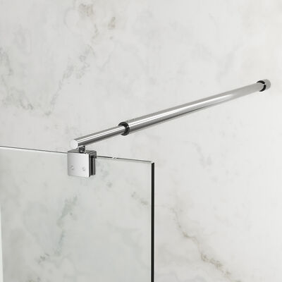 Glashalter Dusche Faltwand Querstange Edelstahl Haltestange Stabilisator