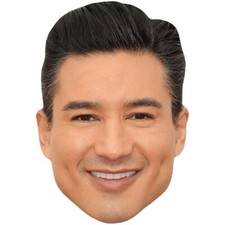 Mario Lopez Brown Hair Celebrity Mask, Flat Card Face, Fancy Dress Mask