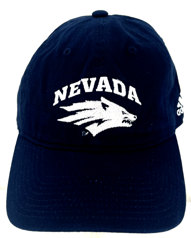 NEW Nevada Wolf Pack UNR Adidas Embroidered Adjustable Campus Blue
