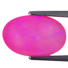 2.85 Ct Natural Ethiopian Pink Opal Gemstone Oval Cabochon Cut — photo 3