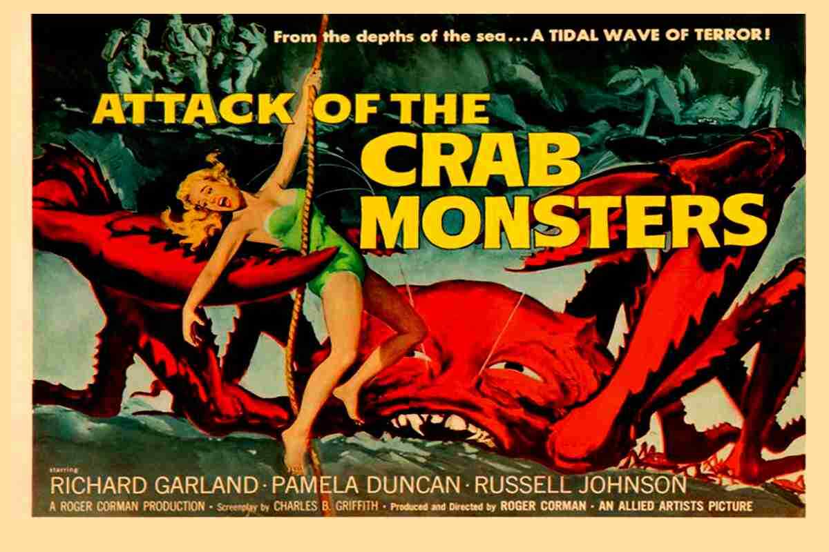Póster de película Attack of the Crab Mosnter 20 x 30 película de terror película de terror vintage