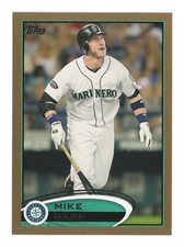 Mike Carp 606 2012 ToppsSN Gold Seattle Mariners Card