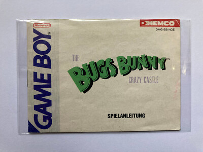 Bugs Bunny, Spielanleitung, Bedienungsanleitung, Game Boy, Gameboy, GB