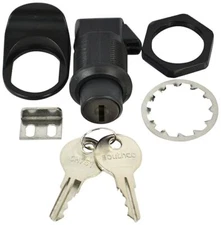 8-Pack Southco 93-303 Plastic Push To Close Latch with Lock and Key - Black