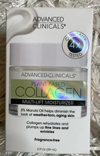 Advanced Clinicals Plant-Based Collagen Multi-Lift Moisturizer  2 fl oz