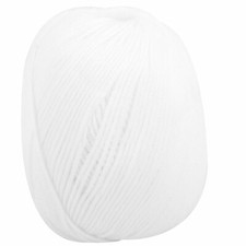 Acrylic Fiber Handicraft Weaving Slipper Scarf Shawl Yarn Cord String White 50g