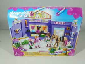 playmobil horse tack shop