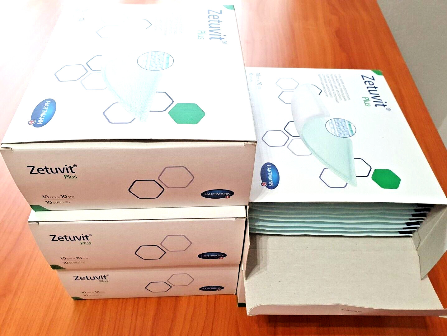 ZETUVIT Plus extrastarke Saugkompressen 10x10 cm 50 Stück MDH 2022-06 - 5 Packs