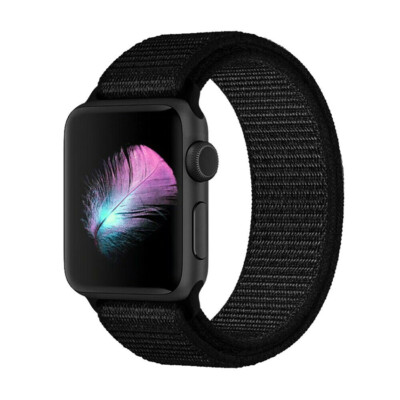 Nylon Sport Loop Armband für Apple Watch Series Ultra 9 8 7 6 SE 5 4 3 38-49mm