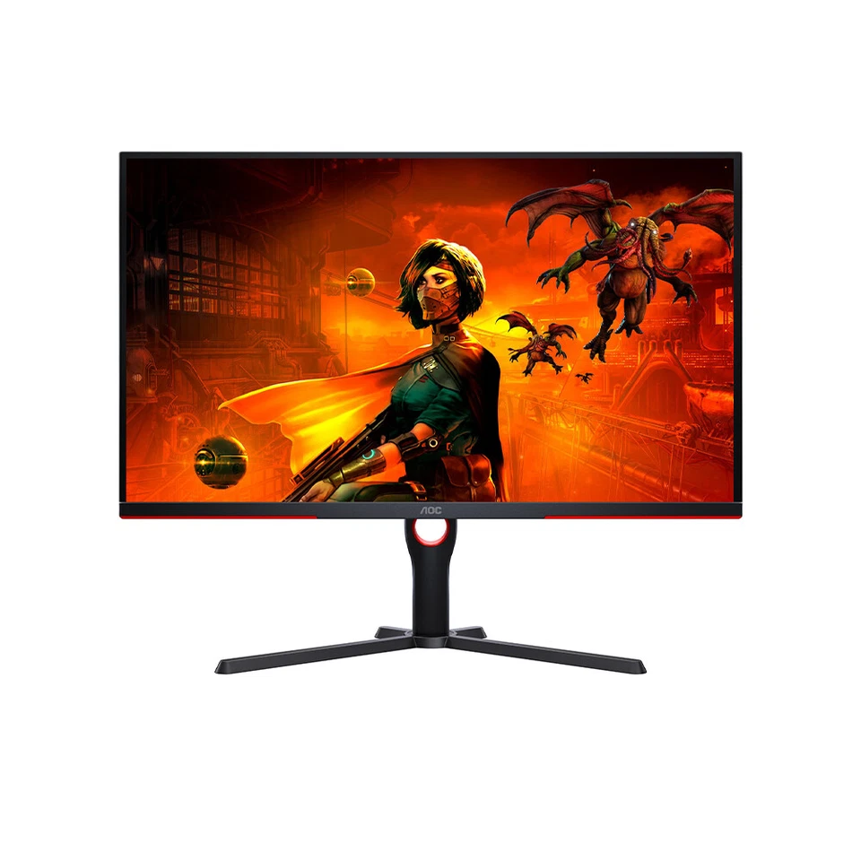 AOC U32G3X/BK 31.5 in 3840 x 2160 4K Ultra HD IPS 144Hz 1ms Flat Gaming Monitor - Image 2 of 4