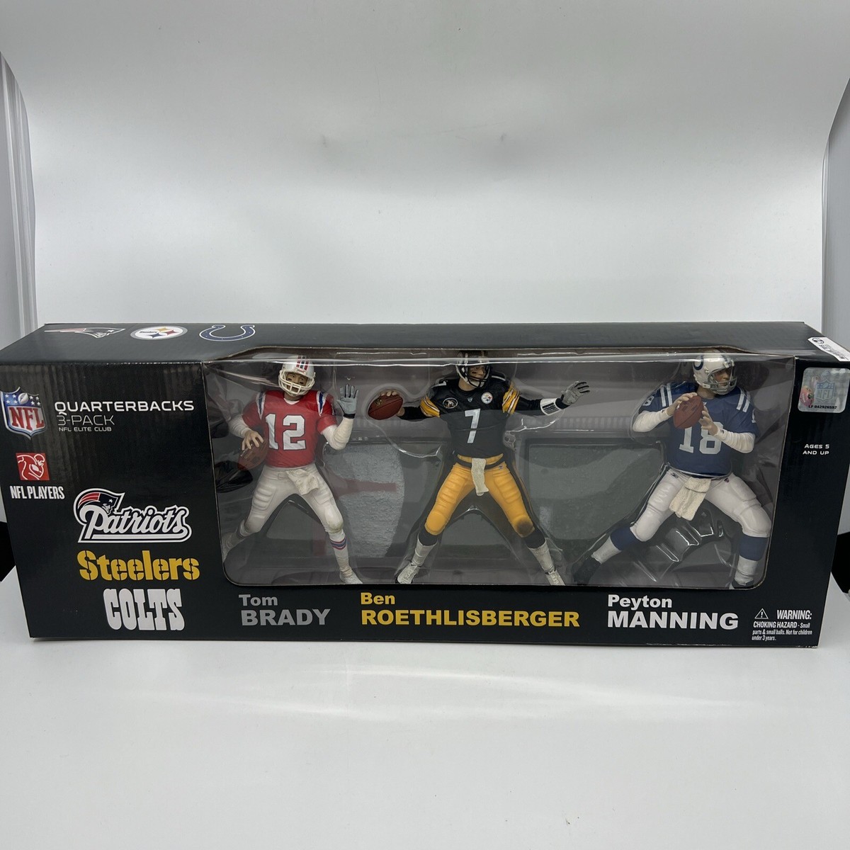 スポーツ McFarlane AFC South 4-Pack QB Set  MCFARLANE NFL FOOTBALL ELITE QB BRADY ROETHLISBERGER MANNING 3