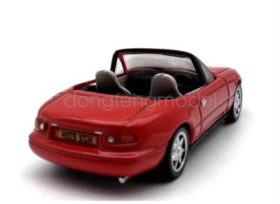 1:76 Red MX-5 Miata MK1 Convertible Sports Model Diecast Metal Car