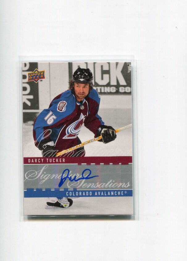 2008-09 Upper Deck Signature Sensations Darcy Tucker Auto     Rare