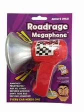 Roadrage Megaphone Novelty Car Driving Prank Joke Toy Gift Funny Adults Only!