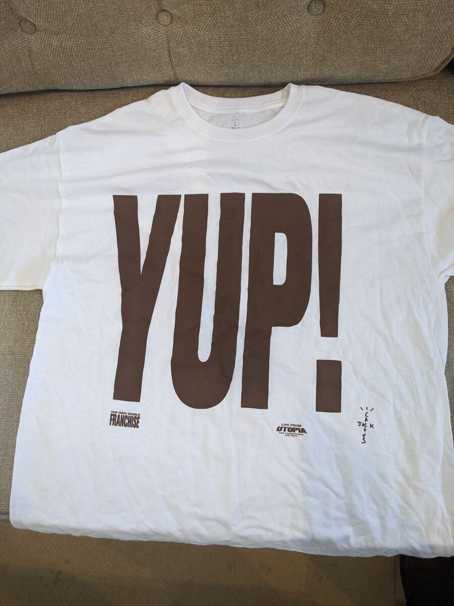 Travis Scott Cactus Jack Yup! Franchise Promo Tee One Size Travis Scott Cactus Jack Yup! Franchise Promo Tee One Size