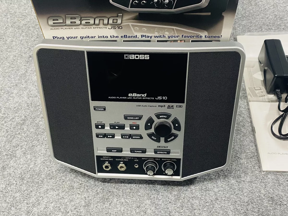 BOSS AUDIO PLAYER with GUITAR EFFECTS eBand JS-10 With Original Box. From  Japan