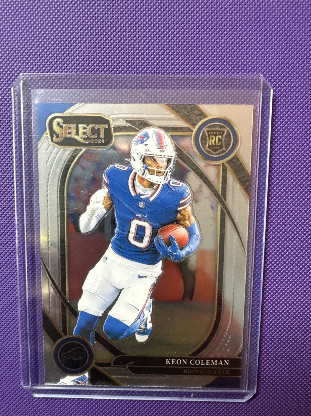 2024 Panini Select - Club Level Keon Coleman #280 Silver Prizm (RC)