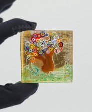 Vetro Artistico Ragazzi C Murano Glass Millefiori Tree Paperweight Itay Gold