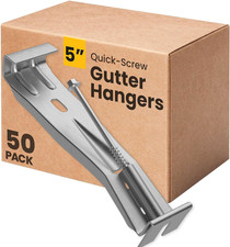 Quick-Screw 5 Gutter Hangers - Heavy Duty Hid...
