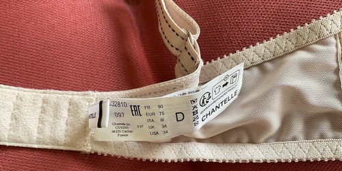 CHANTELLE RIVE GAUCHE 3 PART 3281 BRA UNDERWIRE SIZE 34D - Picture 7 of 8