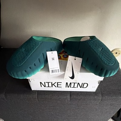 Nike Mind 001 Green Authentic Pregame Mules HQ4307-301 Width M New