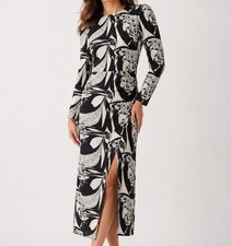Reformation Celeste Dress Persephone Sz 4 Small Fitted Side Slit Maxi Long Sexy