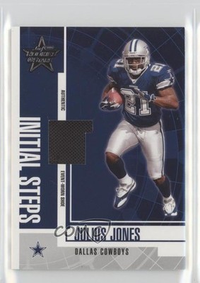 2004 Leaf Rookies & Stars Initial Steps Materials 38/100 Julius Jones RC 0n64