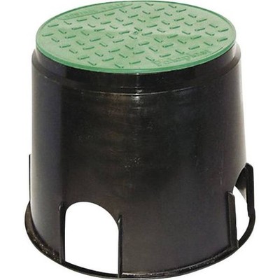 Heitronic 21036 Recessed Floor Outlet Black, Green
