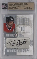 2012-13 ITG Ultimate Memorabilia 12th Edition Silver 8/29 Tony Amonte Auto 2d8