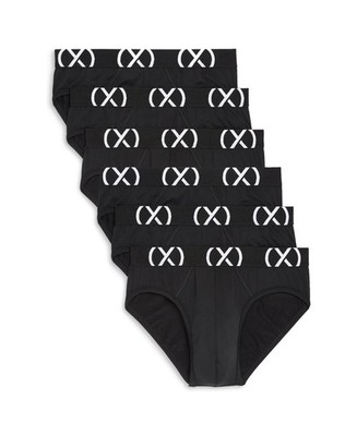 NWT 2(X)IST. Sz M. 6 Pack. Men. X Sport Micro Briefs. Black. Solid. MSRP $59.00