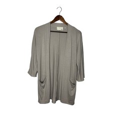 ARITZIA WILFRED FREE Zlata Open Cardigan Sweater in Light Gray Women s Size XS
