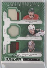 2015 Artifacts Tundra Trios Green 5/12 Charlie Coyle Jason Pominville Patch s3g