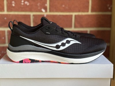 New Saucony Freedom Crossport Size 11.5 Mens Black Silver Sneakers Running Shoes