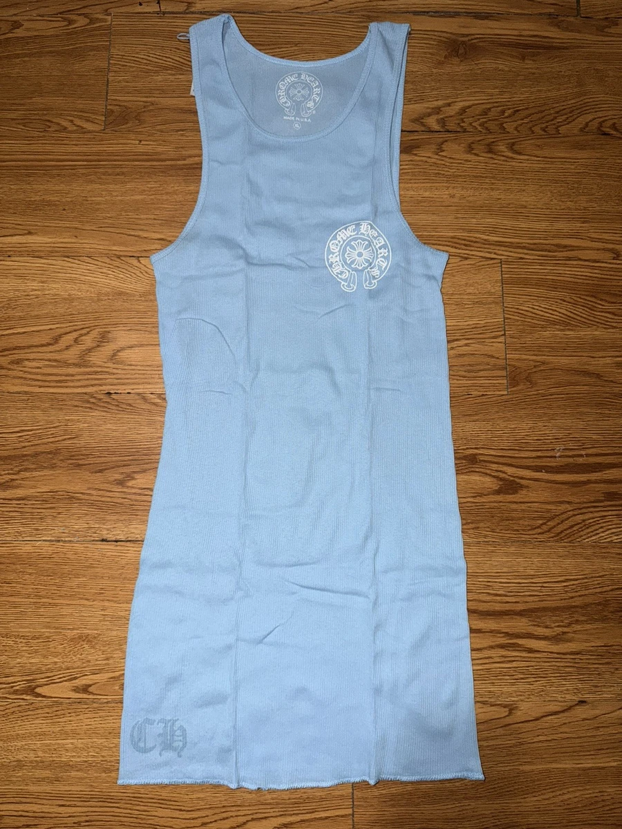 Chrome Hearts Baby Blue Rib Tank Blue Size XL | eBay