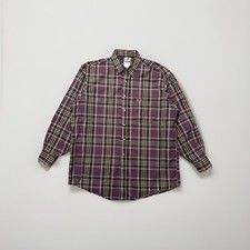 Vintage Carhartt Shirt Men's Large Plaid Long Sleeve Button-down
