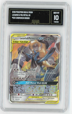Pokemon Lucario and Melmetal GX Unbroken Bonds TAG TEAM 120/214