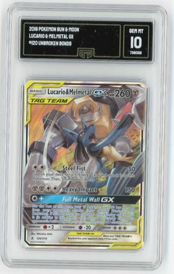 Pokemon Lucario and Melmetal GX Unbroken Bonds TAG TEAM 120/214