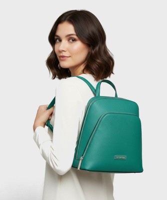Archivio Cromia Perla Rucksack Leder grün 1405768.024