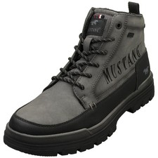 Mustang Side Zip Boots Mens Casual Boots in Grey - 11.5 US
