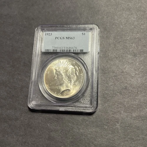 1923 PCGS MS63 Peace Dollar