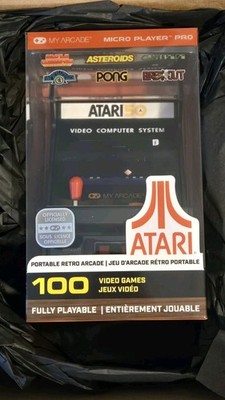 Atari Micro Player Pro: 100 Video Games, 6.75'' Mini Arcade Machine (NEW)