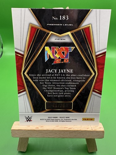 2022 Panini Select WWE NXT 2.0 Jacy Jayne RC 45/75 Red Prizm #183 - Picture 2 of 3