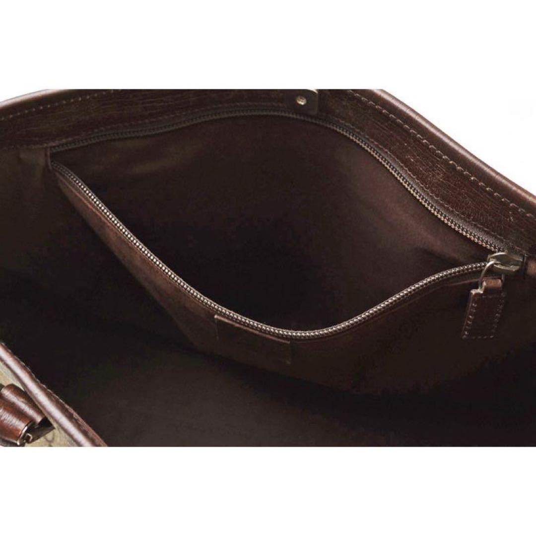 Gucci Tote Bag Beige Brown Leather SA Excellent Condition Fashion Ladies thumbnail 8