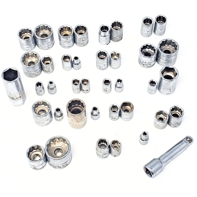 #ad Mixed Socket Lot 39 Piece Alltrade Craftsman SAE Metric Used Tools $5.97