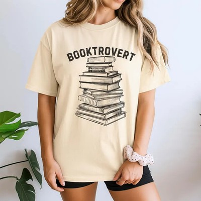 Booktrovert Book Club Comfort Tee Reading Lover Gift