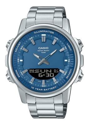 Casio Analog Digital Blue Dial Quartz Sports Men's Watch AMW-880D-2A1V